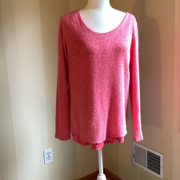 Ladies, coral colored sweater - Picture 1 of 9